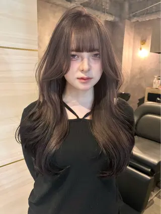 ロング カラー 🦋高瀬寛菜🦋 韓国/ブリーチのヘアスタイル