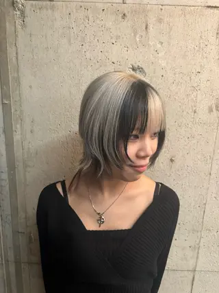ミディアム カラー 山下 夏季のヘアスタイル