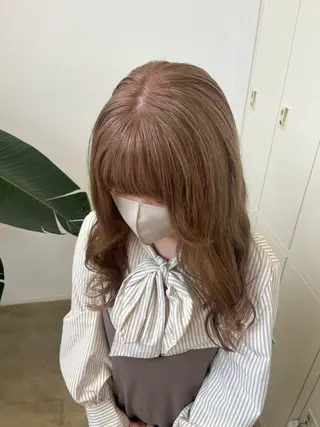 ロング カラー ブリーチカラー特化 梅田中崎町/あかりのヘアスタイル