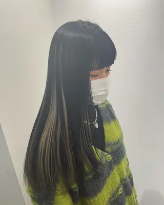 ロング カラー 大人ボブと似合 わせカラー/馬場 翼のヘアスタイル