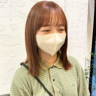 ミディアム カラー 🌿レイヤーボブ/パ ーマ🌿 木梨健太のヘアスタイル