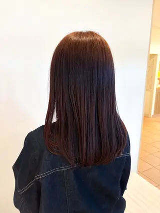 セミロング 石平 暖のヘアスタイル