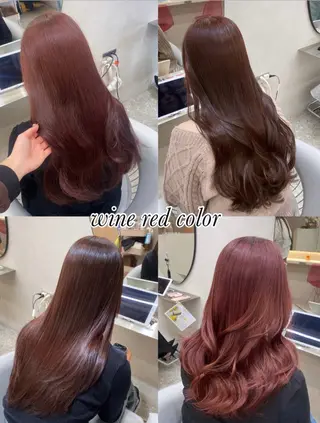 ロング カラー ヘアアレンジ レイヤー/顔周り/ 透明感カラー/ななのヘアスタイル