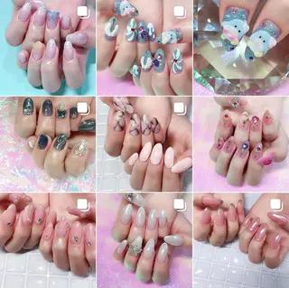 ネイル 渋谷／チップ長さ出し 👑アプレgel-xのネイルデザイン