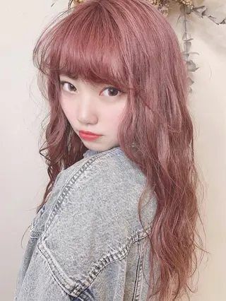 ロング カラー 博多/Blue 💎松藤 莉奈のヘアスタイル