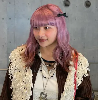 ミディアム カラー 🌈メンズパーマ🌈 メンズカットアリサのヘアスタイル