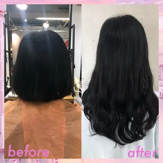 ロング カラー パーマ ヘアアレンジ 八巻 晴香のヘアスタイル