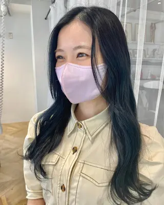 ロング サトウ ナナのヘアスタイル