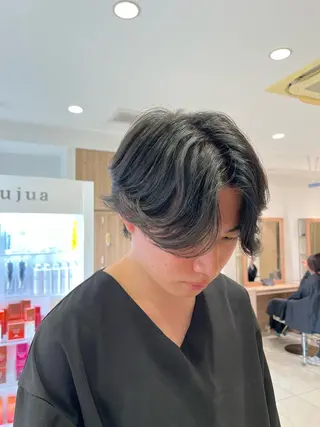 パーマ メンズ SAKURA 顔まわり/髪質改善のヘアスタイル