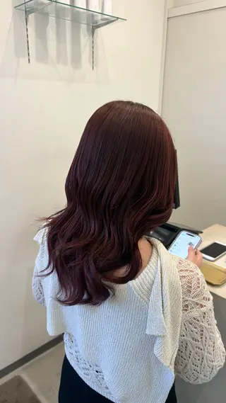 セミロング 加賀谷 乙葉のヘアスタイル