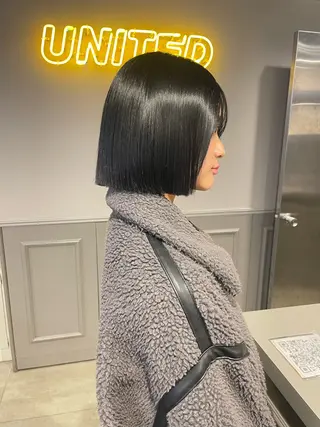 カラー ヘアアレンジ 🖤艶髪／髪質改善 横浜美容室／ゆりのヘアスタイル