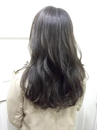 セミロング ロング カラー 若杉 諒のヘアスタイル