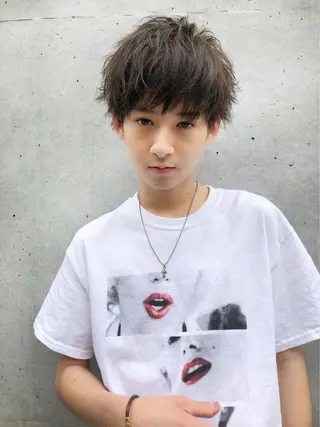 ショート カラー パーマ ヘアアレンジ メンズ 🌈トレンドヘア 🌈WATARU🌈のヘアスタイル