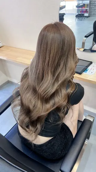 ロング カラー ヘアアレンジ 🎀透明感カラー /ケアブリーチ🎀のヘアスタイル