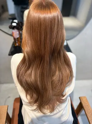 ロング カラー ヘアアレンジ 縮毛矯正特化 指名No.1shunのヘアスタイル