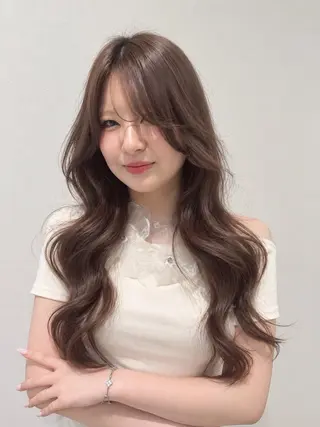 ロング 🫧HIKARU🫧 レイヤー/韓国カラーのヘアスタイル