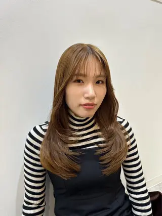 ロング カラー 我舞谷 将人のヘアスタイル