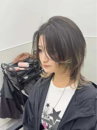 セミロング 韓国ヘア🇰🇷 スズキのヘアスタイル