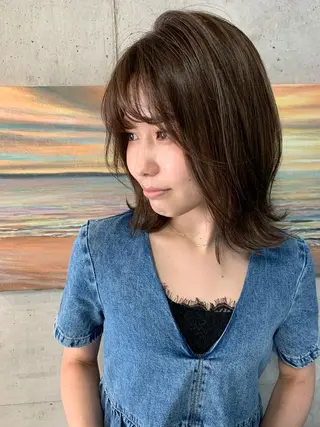 ミディアム カラー Beach 代表 KENTAのヘアスタイル