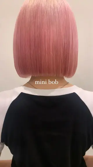 ショート カラー 落合希 Olivebeigeのヘアスタイル