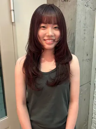 ロング カラー 透明感似合わせカラー 🍀あかり🍀のヘアスタイル