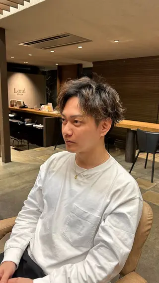 パーマ メンズ 畑中 希望のヘアスタイル