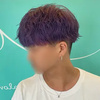 カラー メンズ mana/ブリーチ/ メンズ/ヘアセットのヘアスタイル