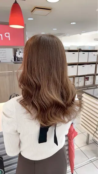 セミロング カラー 🫧似合わせ×艶🫧 吉田 陽菜のヘアスタイル