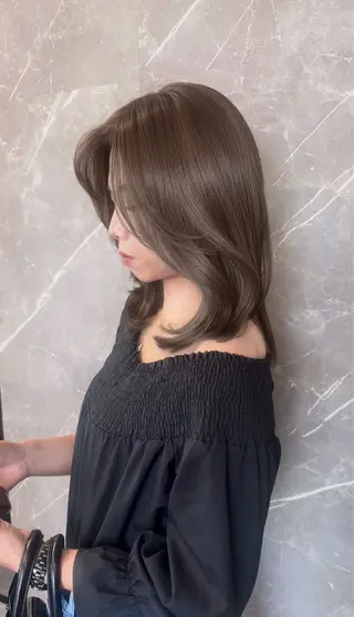 ミディアム カラー 髪質改善🫧 カラー特化/Hinaのヘアスタイル