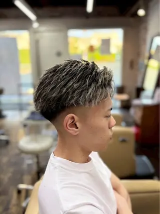 ショート カラー メンズ lua店 Yugo(河野有吾)のヘアスタイル