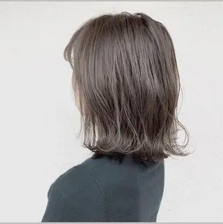 ミディアム カラー 縮毛矯正×髪質改善 小笠原大樹のヘアスタイル