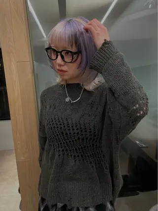 セミロング カラー ケアパーマ/ケアブリ ーチdaisukeのヘアスタイル