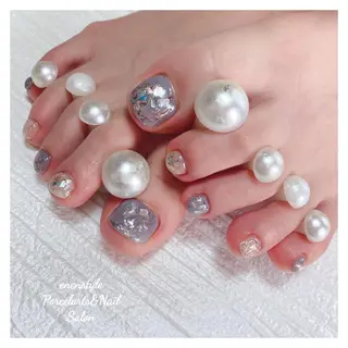 ミディアム ネイル 🐾enen style 🐾のネイルデザイン