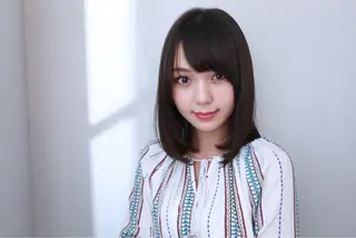 セミロング カラー パーマ 可愛いを作る神 ナオヒロのヘアスタイル
