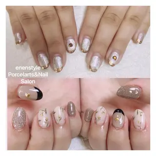 ミディアム ネイル 🐾enen style 🐾のネイルデザイン