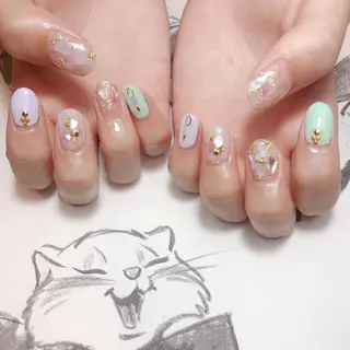 ネイル 平尾駅前/持込み専門 /owlnailのネイルデザイン