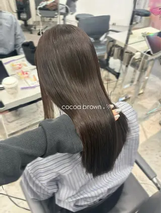 ロング 透明感ツヤカラー🐤 カットモデル🐤ソナのヘアスタイル