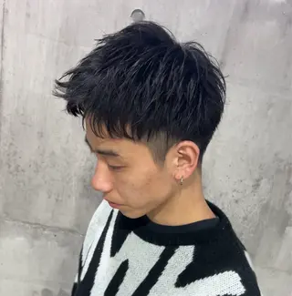 メンズ メンズ縮毛矯正 🎖アジマ リョオのヘアスタイル