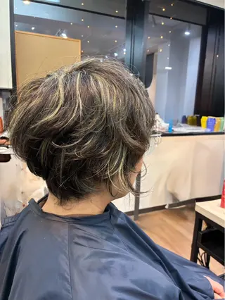 カラー 天王寺区🌟大好評バ ッサリ◎美髪改善矯正のヘアスタイル