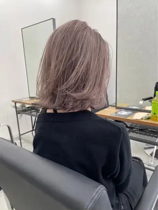 ミディアム パーマ ヘアアレンジ メンズ キッズ ネイル マツエク・マツパ アイブロウ カラーソムリエ認定 茶屋町Eir岩本のヘアスタイル