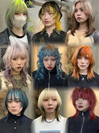 ロング カラー イツク ⚡️ ルーツ/ハイトーンのヘアスタイル