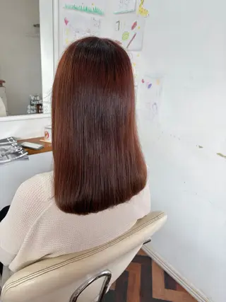 ミディアム カラー Kazaoka Saraのヘアスタイル