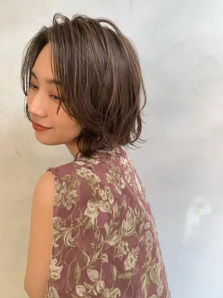 ミディアム カラー ヘアアレンジ takebuchi harukaのヘアスタイル