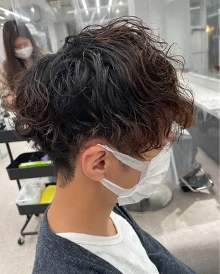 パーマ メンズ 京都河原町 メンズパーマ助川龍哉のヘアスタイル