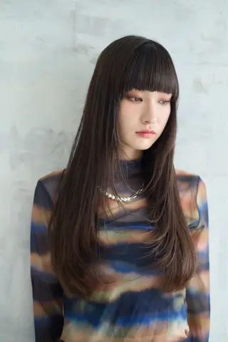 ロング 水戸/ブリーチ特化/ 中山りくのヘアスタイル