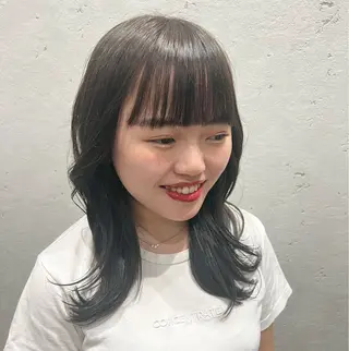 セミロング カラー ナチュラルカラー 錦糸町【三橋衿奈】のヘアスタイル