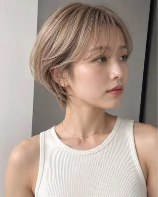 ショート ホンマ タカトのヘアスタイル