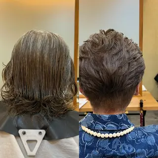 ショート パーマ 美容室 LA BEAU大塚店のヘアスタイル