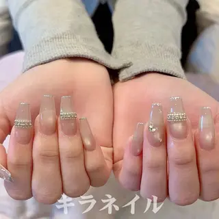 ネイル 🎀kira 長さだし💗モチ最高のネイルデザイン