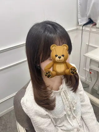 セミロング 天野 優希のヘアスタイル